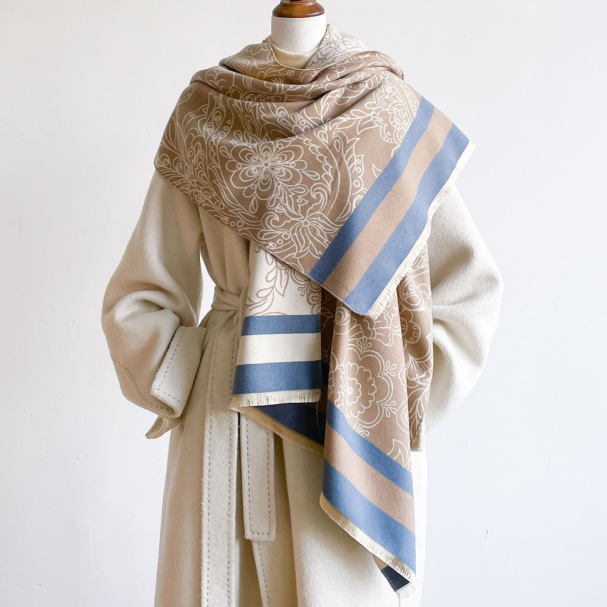 Sıcak İmitasyon Kaşmir Eşarp K - Cashmere Pashmina Wrap incelemesi ve fiyatı